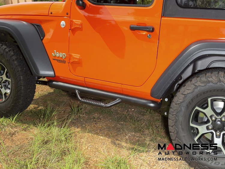 Jeep Wrangler JL Spartan Nerf Bar Textured Black 2 Door